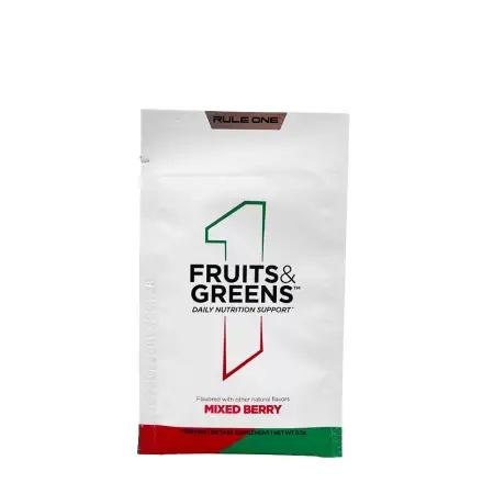 Rule1 Fruits and Greens (1 Sachet, Mixed Berry) - Rule1