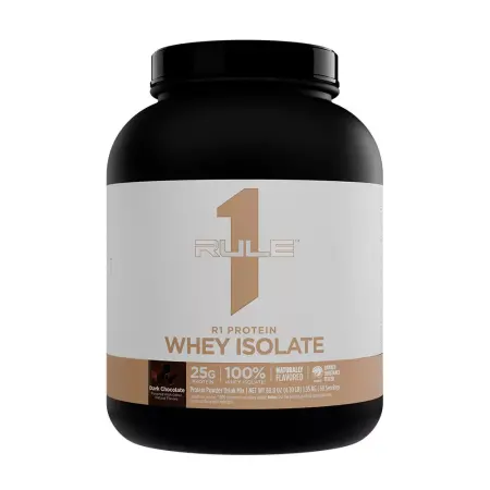 Rule1 Naturally Flavored R1 Protein Whey Isolate (1950 g, Dark Chocolate) - Rule1