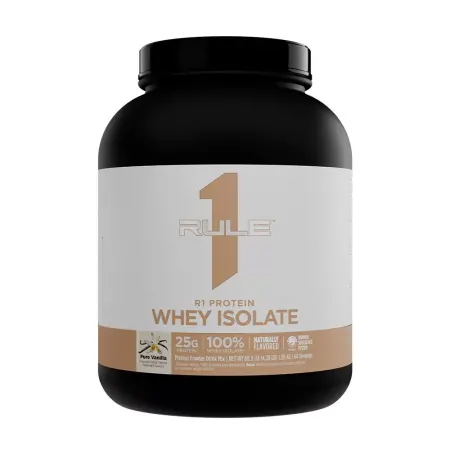 Rule1 Naturally Flavored R1 Protein Whey Isolate (1950 g, Pure Vanilla) - Rule1