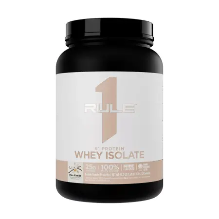 Rule1 Naturally Flavored R1 Protein Whey Isolate (763 g, Pure Vanilla) - Rule1