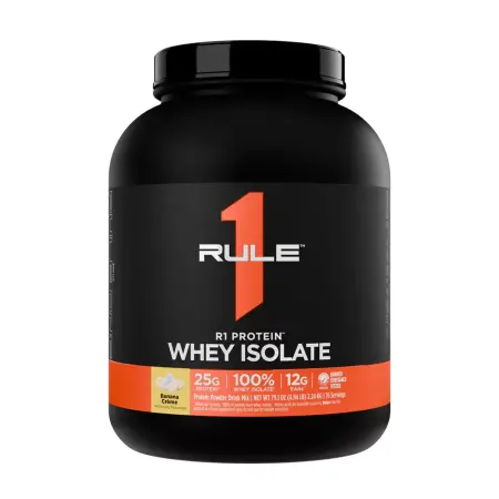Rule1 R1 Protein Whey Isolate (2240 g, Banana Cream) - Rule1
