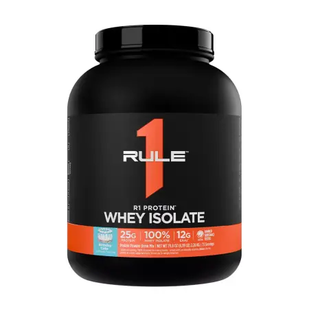 Rule1 R1 Protein Whey Isolate (2260 g, Birthday Cake) - Rule1