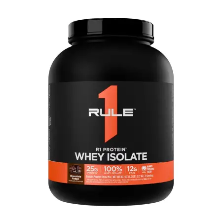 Rule1 R1 Protein Whey Isolate (2270 g, Chocolate Fudge) - Rule1