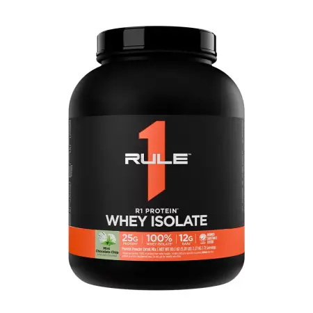 Rule1 R1 Protein Whey Isolate (2270 g, Mint Chocolate Chip) - Rule1