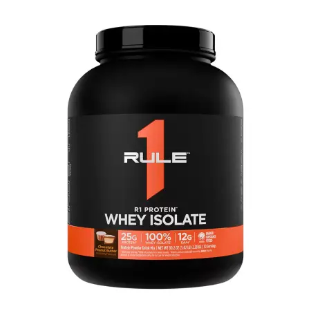 Rule1 R1 Protein Whey Isolate (2280 g, Chocolate Peanut Butter) - Rule1