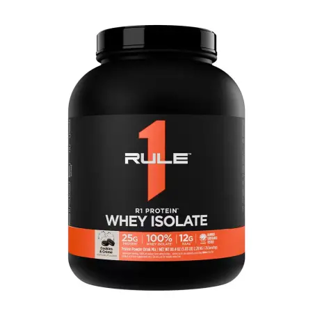 Rule1 R1 Protein Whey Isolate (2280 g, Cookies & Cream) - Rule1
