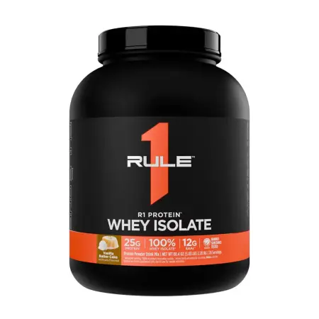 Rule1 R1 Protein Whey Isolate (2280 g, Vanilla Butter Cake) - Rule1
