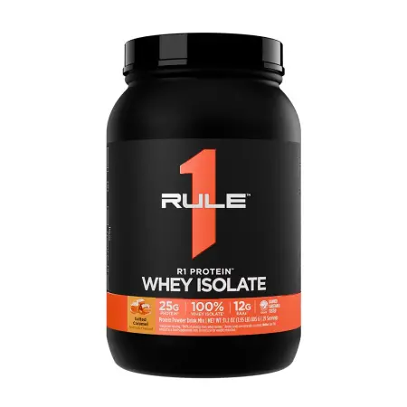 Rule1 R1 Protein Whey Isolate (895 g, Salted Caramel) - Rule1