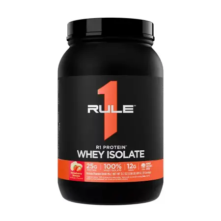Rule1 R1 Protein Whey Isolate (899 g, Strawberry Banana) - Rule1