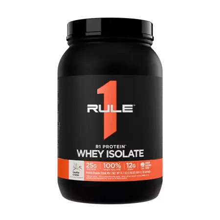 Rule1 R1 Protein Whey Isolate (900 g, Vanilla Creme) - Rule1