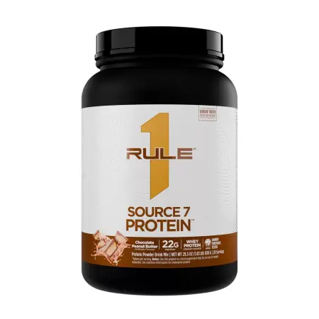 Rule1 Source 7 Protein (20 Servings, Chocolate Peanut Butter) - Rule1