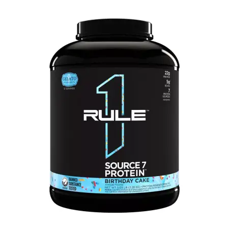 Rule1 Source 7 Protein (2280 g, Birthday Cake Gelato) - Rule1