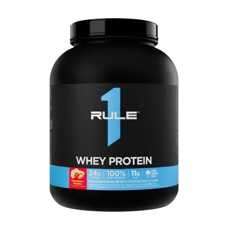 Rule1 Whey Protein (2240 g, Strawberry Banana) - Rule1