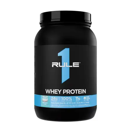 Rule1 Whey Protein (891 g, Birthday Cake) - Rule1