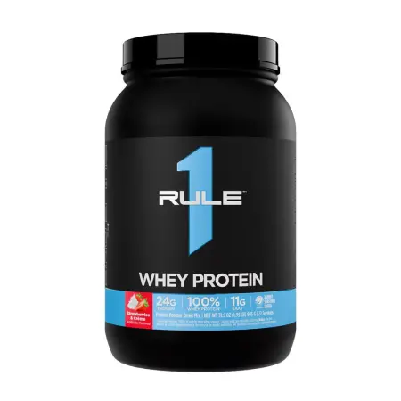 Rule1 Whey Protein (905 g, Strawberries and Cream) - Rule1