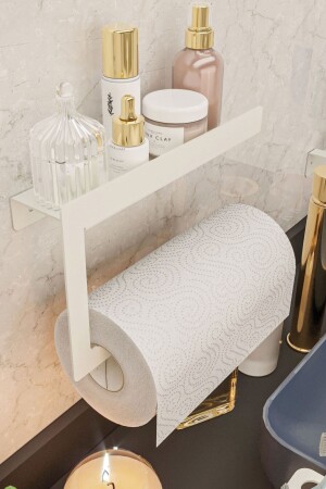 Rulo Kağıt Havluluk Peçetelik Banyo Düzenleyici Beyaz KAGITHAVBANYO100 - Lamizon