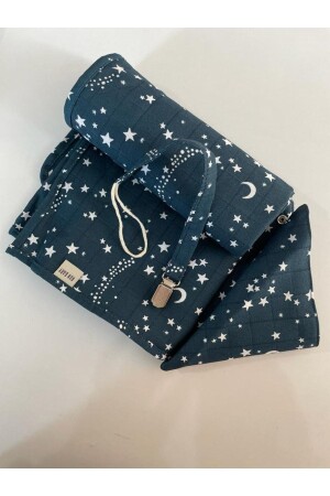 Run Baby 100% Cotton Baby Muslin Set (80X90CM COVER SCARF pacifier strap) runbaby muslin set - runbaby