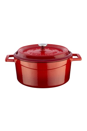 Runder Gusstopf. Trendiger Durchmesser (Ø) 24 cm. F24 - Lava