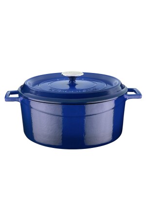 Runder Gusstopf. Trendiger Durchmesser (Ø) 28 cm. LV Y TC 28 K2 - Lava