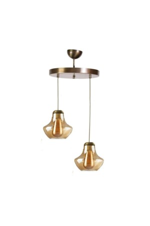 Rustic Living Room - Kitchen - Bedroom Retro Honey Glass Antique Double Chandelier milaikili - Modavize