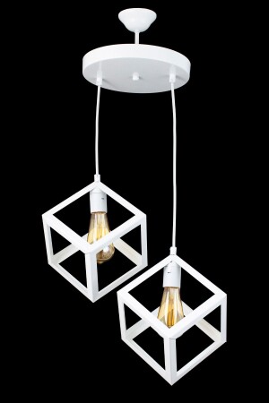 Rustik Retro Model Geometrik Sarkıt Metal Küp Avize LMBDR35282 - Lambadar