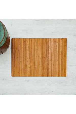 Rutschfeste Badematte aus Bambus, 50 x 80 cm - Elzey Home