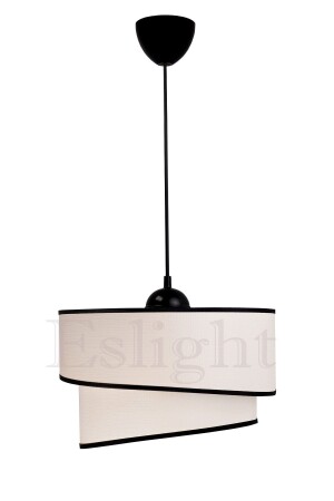 Ruzgar Modern Single Pendant Lamp Chandelier Cream-black E101 ES-RZGS2 - Eslight