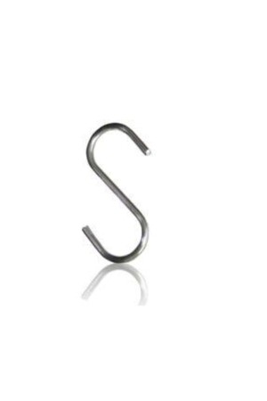 S-Haken – S-Aufhängerhaken aus Metall – S-förmiger Metallhaken, 20 Stück - Carolina
