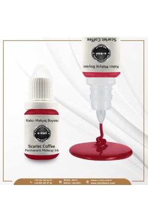 S-iron Kalıcı Makyaj Dudak Boyası Scarlett Coffe 12ml SRN-01SCRLT - S-İRON COSMETİC