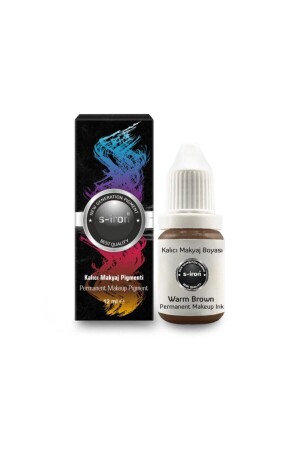 S-iron Kalıcı Makyaj Kaş Boyası Warmbrown 12ml SRN-01WarmBrown - S-İRON COSMETİC