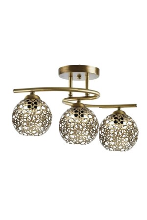 S Model Modern Seljuk Motif Plafonier Chandelier - Lambadar