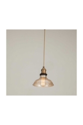 S Retro Bal Cam Tekli Rustik Avize 23 Cm MYL00006 - demet habek mylights