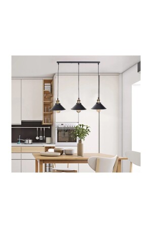 S Retro Rustic Triple Table Top Row Chandelier 60cm Width MYL000715 - demet habek mylights