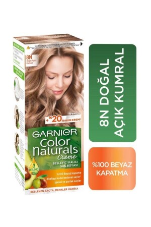 Saç Boyası - Color Naturals 8N Doğal Açık Kumral 3600541915893 - Garnier