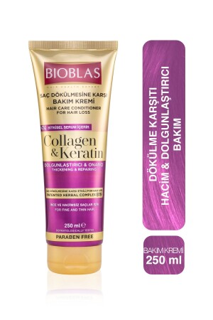 Saç Dökülmesine Karşı Bakım Kremi 250ml Collagen&keratin - Bioblas