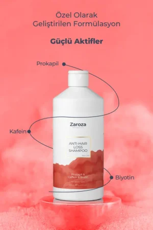 Saç Dökülmesine Karşı Procapil & Biotin & Kafein Şampuan 600 ml - Zaroza