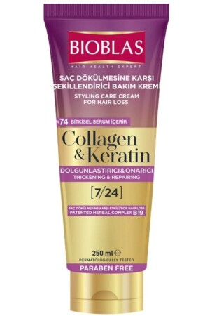 Saç Dökülmesine Karşı Şekillendirici Bakım Kremi 250 ml Collagen - Keratin - Bioblas