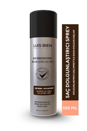 Saç Dolgunlaştırıcı Sprey - Koyu Kahverengi 8681529832192 - Luis Bien