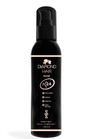Conditioner-Maske – Hitzeschutz rund um die Uhr, weichmachende Wirkung – Kollagen-, Argan-, Keratin-, Sheabutter-MASKE - DIAMOND HAIR
