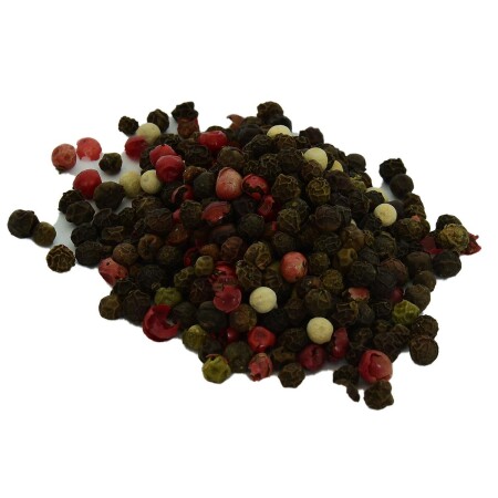 Saf Doğal Tane Kırmızı Yeşil Beyaz Karabiber Karışımı 100 Gr Paket - Lokmanavm