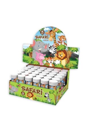 Safari 36-Piece Foam Balloon Safari Cute Animals Safari Themed Bubble bam228 - BambaPaw