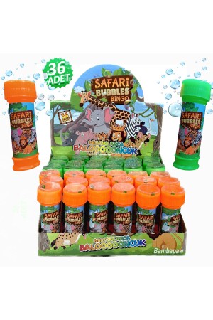 Safari Themed Bubble Foam 36pcs PP-40 - PapatyamPartiEvi