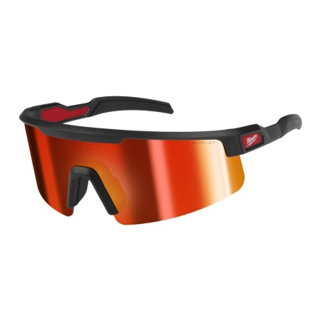 Safety glasses with large mirrored red lenses MILWAUKEE - Milwaukee Accessories