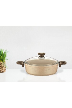 Saffron Granite Flat Pot 22 cm BB. MU. g. MUT. SKIN. GR00BT22 - Gülsan