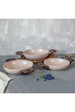 Safran 3 Piece Granite Pan Set Sahan Set SFSHSET3P - Gülsan