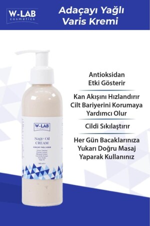 Sage Oil Sage Oil Varicose Vein Cream 190 ML - W-Lab Kozmetik