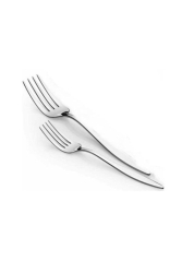 Sahra 12 Pieces Plain Dinner Forks, 1 Dozen Plain Steel Dinner Forks 18-10 304 1. Quality 1337925 - Nehir