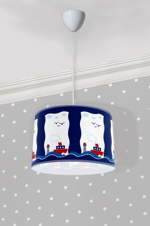 Sailor Patterned Ship Lighthouse Birds Children's Room Pendant Lamp Chandelier 5121-A - Genel Markalar