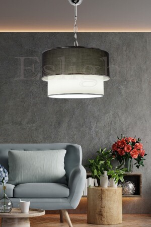 Sakız Modern Single Pendant Lamp Chandelier Anthracite Es-sk09 ES-SK01A - Eslight