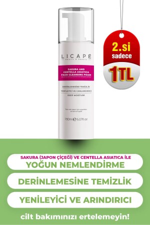 Sakura And Centella Asitica Facial Cleansing Foam 150ml - Licape